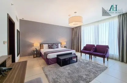 Room / Bedroom image for: Hotel  and  Hotel Apartment - 1 Bedroom - 2 Bathrooms for rent in Nassima Tower - Sheikh Zayed Road - Dubai, Image 1