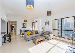 Living Room image for: Apartment - 2 bedrooms - 2 bathrooms for sale in Sadaf 1 - Sadaf - Jumeirah Beach Residence - Dubai, Image 1