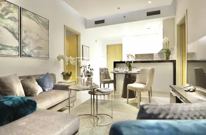 Living Room image for: Apartment - 1 Bedroom - 2 Bathrooms for sale in Aykon City Tower B - Aykon City - Business Bay - Dubai, Image 1