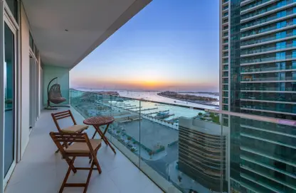 Balcony image for: Apartment - 2 Bedrooms - 2 Bathrooms for rent in Sunrise Bay - EMAAR Beachfront - Dubai Harbour - Dubai, Image 1