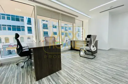 Office image for: Office Space - Studio - 4 Bathrooms for rent in Hanging Garden Tower - Al Danah - Abu Dhabi, Image 1