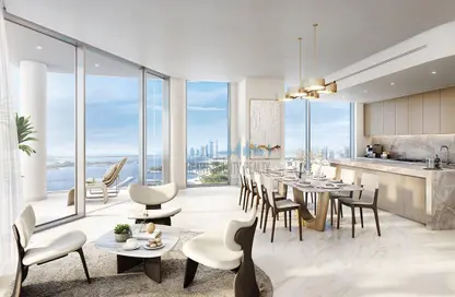 Living / Dining Room image for: Apartment - 2 Bedrooms - 3 Bathrooms for sale in Palm Beach Towers 3 - Palm Beach Towers - Palm Jumeirah - Dubai, Image 1