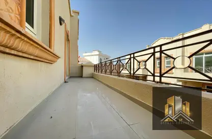 Terrace image for: Apartment - 1 Bathroom for rent in Villa Compound - Khalifa City - Abu Dhabi, Image 1