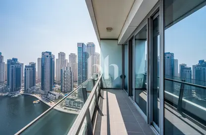 Apartment - 1 Bedroom - 2 Bathrooms for rent in Silverene Tower A - Silverene - Dubai Marina - Dubai
