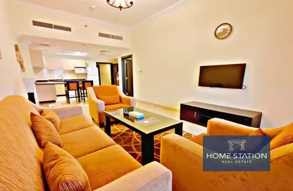 Living Room image for: Apartment - 1 Bedroom - 2 Bathrooms for rent in Ivory Grand Hotel Apartments - Al Barsha 1 - Al Barsha - Dubai, Image 1
