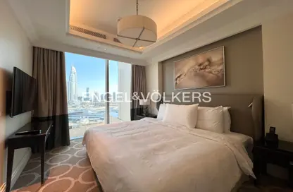 Room / Bedroom image for: Apartment - 2 Bedrooms - 3 Bathrooms for rent in Kempinski BLVD - Downtown Dubai - Dubai, Image 1