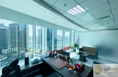 Office Space - Studio - 1 Bathroom for rent in The Prime Tower - Business Bay - Dubai