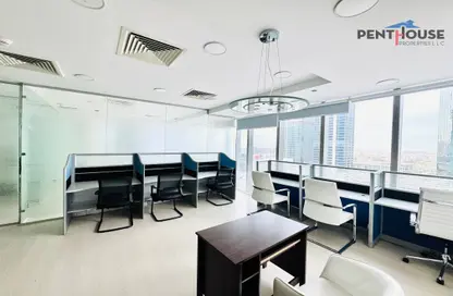 Office Space - Studio - 1 Bathroom for rent in The Prism - Business Bay - Dubai