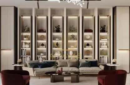 Living Room image for: Apartment - 1 Bedroom - 1 Bathroom for sale in Laya Heights - Dubai Studio City - Dubai, Image 1