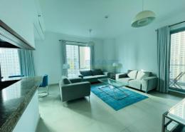 صورةغرفة المعيشة لـ: شقة - 1 غرفة نوم - 2 حمامات للكراء في برج بيوبورت - مارينا بروموناد - دبي مارينا - دبي, صورة 1