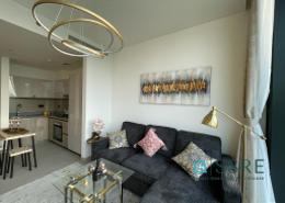 Living / Dining Room image for: Apartment - 1 bedroom - 2 bathrooms for rent in Sobha Hartland Waves - Sobha Hartland - Mohammed Bin Rashid City - Dubai, Image 1
