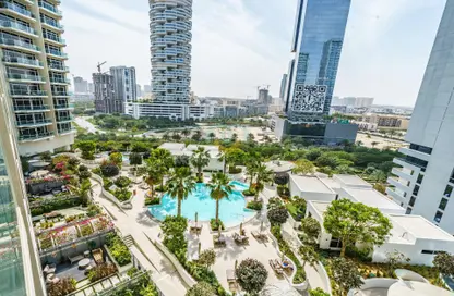 Pool image for: Apartment - 1 Bathroom for rent in Hameni Tower - Jumeirah Village Circle - Dubai, Image 1