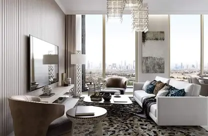 Living Room image for: Apartment - 1 Bedroom - 2 Bathrooms for sale in I love Florence Tower - Business Bay - Dubai, Image 1