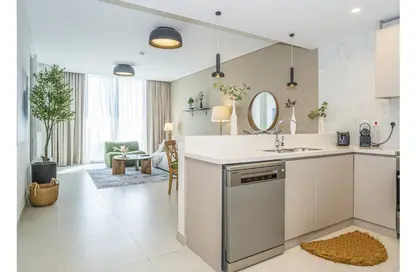 Kitchen image for: Apartment - 2 Bedrooms - 3 Bathrooms for rent in 1 Residences - Wasl1 - Al Kifaf - Dubai, Image 1