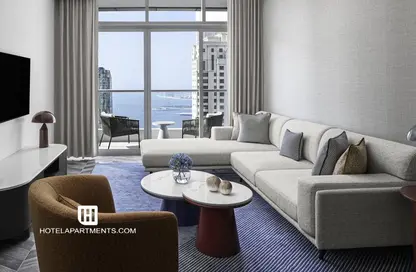 Apartment - 1 Bedroom - 2 Bathrooms for rent in InterContinental Dubai Marina - Dubai Marina - Dubai