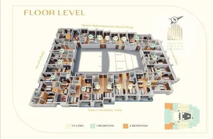 صورة لـ مخطط ثلاثي الأبعاد شقة - 1 حمام للبيع في جاردن ريزيدنس - مدينة الإمارات - عجمان ، صورة رقم 1