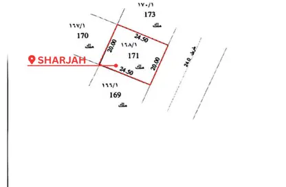 Land - Studio for sale in Rodhat Al Qarat - Al Rowdat Suburb - Sharjah