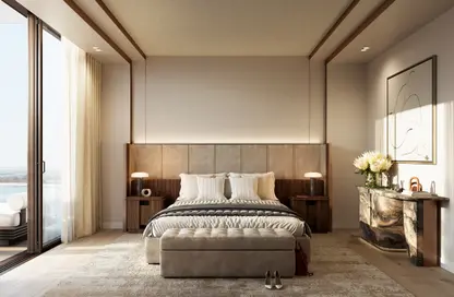 Room / Bedroom image for: Apartment - 2 Bedrooms - 3 Bathrooms for sale in Nobu Residence - Al Marjan Island - Ras Al Khaimah, Image 1