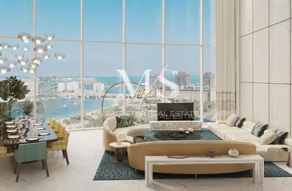 Living Room image for: Apartment - 3 Bedrooms - 3 Bathrooms for sale in Cavalli Casa Tower - Al Sufouh 2 - Al Sufouh - Dubai, Image 1
