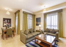 Living / Dining Room image for: Apartment - 1 bedroom - 1 bathroom for rent in Roda Amwaj Suites - Amwaj - Jumeirah Beach Residence - Dubai, Image 1