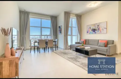 Living / Dining Room image for: Apartment - 2 Bedrooms - 2 Bathrooms for rent in Dubai Marina - Dubai, Image 1