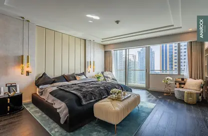 Room / Bedroom image for: Apartment - 2 Bedrooms - 3 Bathrooms for sale in Damac Bay 2 - Dubai Harbour - Dubai, Image 1