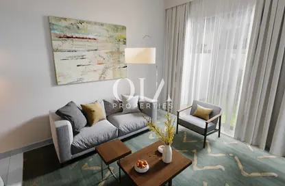 Living Room image for: Townhouse - 3 Bedrooms - 3 Bathrooms for sale in Noya 1 - Noya - Yas Island - Abu Dhabi, Image 1