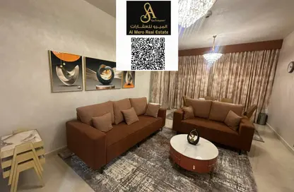 شقة - غرفة نوم - 2 حمامات للبيع في أورينت تاور 2 - أورينت تاور - البستان - عجمان