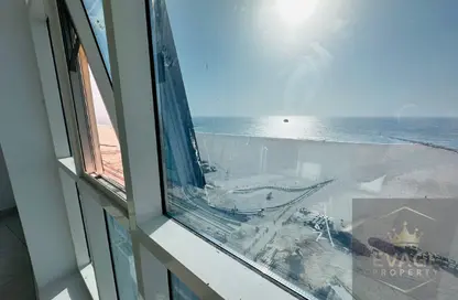 Apartment - 3 Bedrooms - 2 Bathrooms for rent in Ajman Corniche Residences - Ajman Corniche Road - Ajman