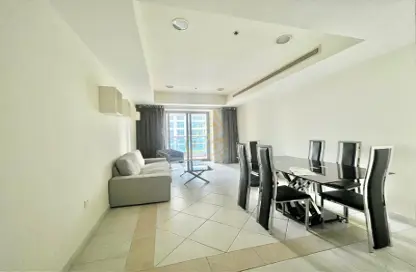 Living / Dining Room image for: Apartment - 1 Bedroom - 1 Bathroom for rent in Princess Tower - Dubai Marina - Dubai, Image 1