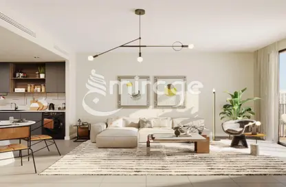Living Room image for: Apartment - 1 Bathroom for sale in Reeman Living - Al Shamkha - Abu Dhabi, Image 1