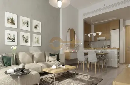 Living / Dining Room image for: Apartment - 1 Bathroom for sale in Azizi Vista - Dubai Studio City - Dubai, Image 1