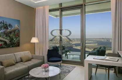صورة لـ غرفة المعيشة النزل و الشقق الفندقية - 1 حمام للبيع في فندق ومساكن إس إل إس دبي - الخليج التجاري - دبي ، صورة رقم 1