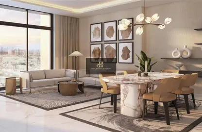 Living / Dining Room image for: Apartment - 2 Bedrooms - 3 Bathrooms for sale in Azizi Central - Al Furjan - Dubai, Image 1