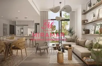 Living / Dining Room image for: Townhouse - 3 Bedrooms - 4 Bathrooms for sale in The Sustainable City - Yas Island - Yas Island - Abu Dhabi, Image 1