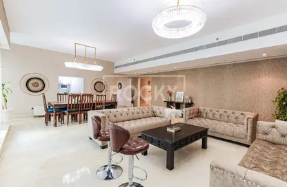 Living / Dining Room image for: Apartment - 4 Bedrooms - 5 Bathrooms for sale in Bayside Residence - Dubai Marina - Dubai, Image 1