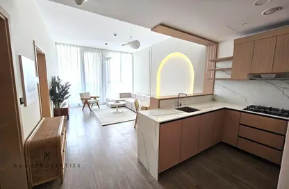 Apartment - 1 Bedroom - 2 Bathrooms for rent in AURA by Grovy - Jumeirah Village Circle - Dubai
