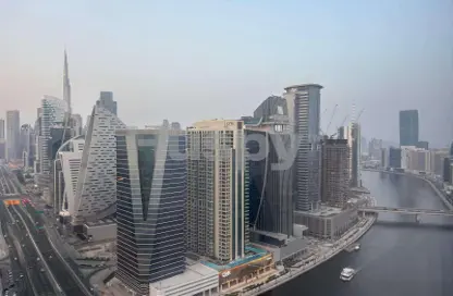 شقة - 2 غرف نوم - 3 حمامات للايجار في برج نورا - مدينة الحبتور - الخليج التجاري - دبي