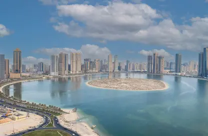 Apartment - 4 Bedrooms - 3 Bathrooms for rent in Beach Tower 1 - Al Khan Lagoon - Al Khan - Sharjah