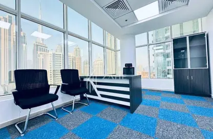 Office Space - Studio - 1 Bathroom for rent in Clover Bay Tower - Business Bay - Dubai
