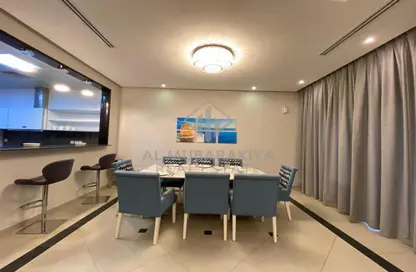 Dining Room image for: Villa - 3 Bedrooms - 5 Bathrooms for rent in Al Hamra Views - Al Hamra Village - Ras Al Khaimah, Image 1