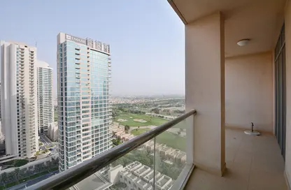 صورة لـ شرفة شقة - غرفة نوم - 2 حمامات للايجار في برج الجولف 1 - أبراج الجولف - ذا فيوز - دبي ، صورة رقم 1