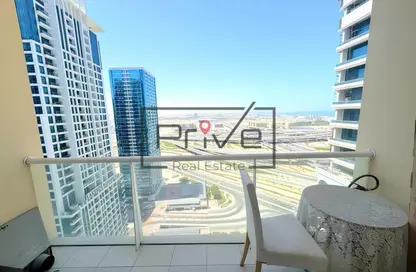 Apartment - Studio - 1 Bathroom for rent in Lake View Tower - JLT Cluster B - Jumeirah Lake Towers - Dubai