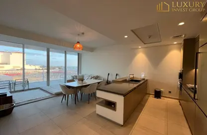 Living / Dining Room image for: Apartment - 1 Bedroom - 2 Bathrooms for rent in Serenia Residences West - Serenia Residences The Palm - Palm Jumeirah - Dubai, Image 1