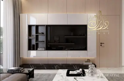 Living Room image for: Apartment - 1 Bathroom for sale in Samana Golf Views - Dubai Sports City - Dubai, Image 1