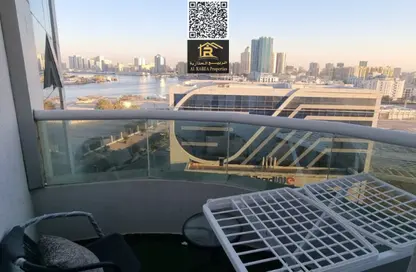 شقة - غرفة نوم - 2 حمامات للبيع في أورينت تاور 1 - أورينت تاور - البستان - عجمان
