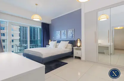 Apartment - 1 Bedroom - 2 Bathrooms for rent in Damac Heights - Dubai Marina - Dubai