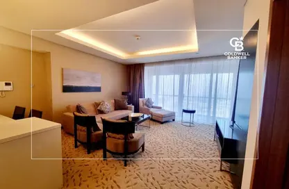 صورة لـ غرفة المعيشة / غرفة الطعام شقة - غرفة نوم - 2 حمامات للبيع في فندق العنوان دبي مول - دبي وسط المدينة - دبي ، صورة رقم 1