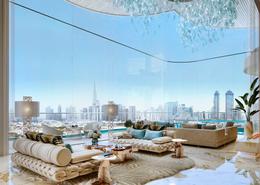 Living Room image for: Apartment - 5 bedrooms - 5 bathrooms for sale in Cavalli Couture - Al Safa 1 - Al Safa - Dubai, Image 1