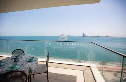Balcony image for: Apartment - 2 Bedrooms - 3 Bathrooms for rent in Serenia Residences North - Serenia Residences The Palm - Palm Jumeirah - Dubai, Image 1